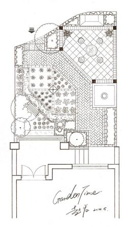 【庭院設計】手繪庭院設計圖